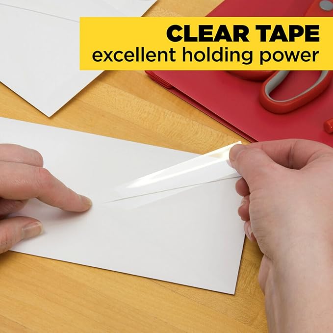 Scotch Transparent Tape , 0.5 in x 450 in (12.7 mm x 11.4 m)