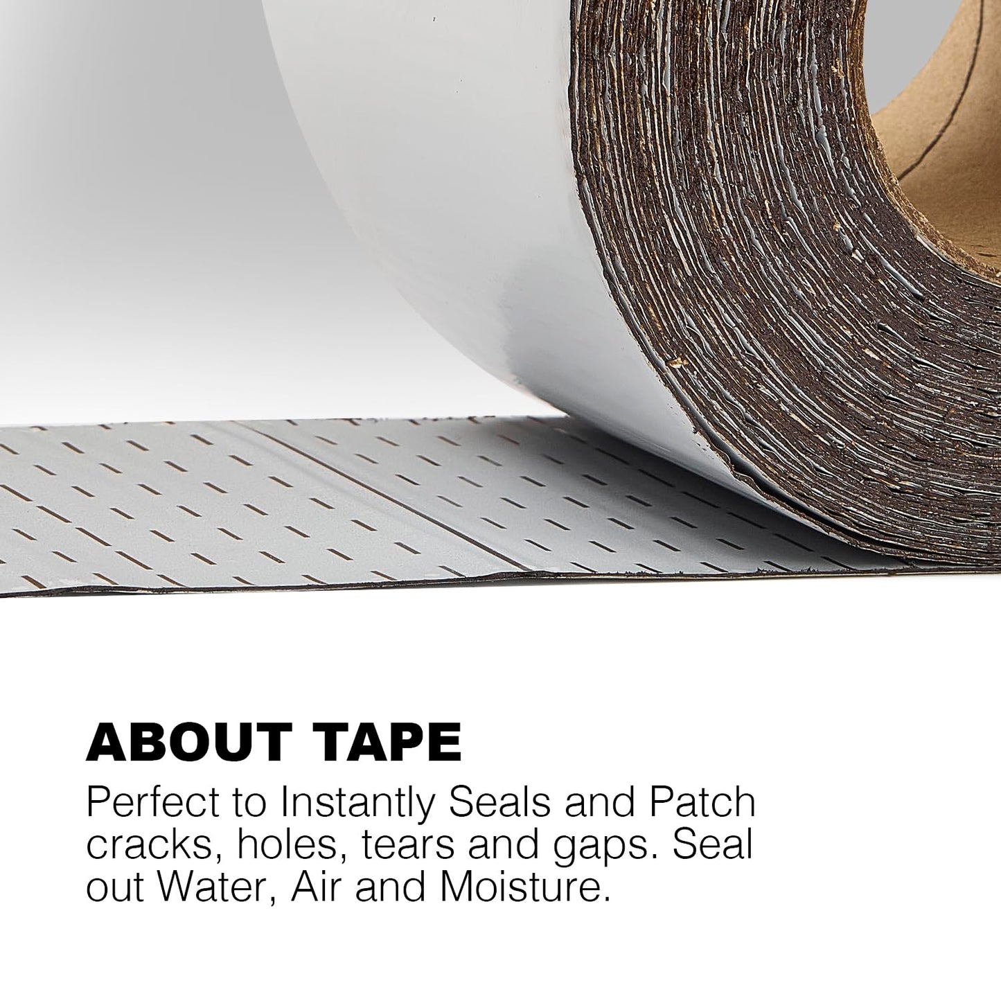 White RV Roof Sealant Tape, 8" x 10' Waterproof Repair Seal Tape – Extra Thick, UV-Resistant, Weatherproof Patch for Permanent Leak Sealing on RVs, Trailers, and Mobile Homes