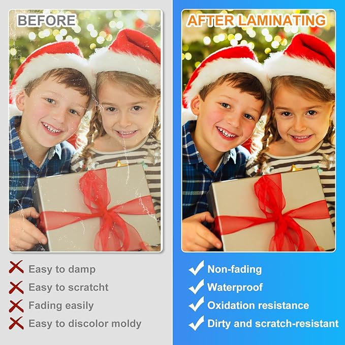 CAREGY Thermal Laminating Pouches, 1200 Pack 3 Mil, 9 x 11.5 Inches Laminating Sheets Paper for Laminator, Clear, Letter Size, Office and School Supplies