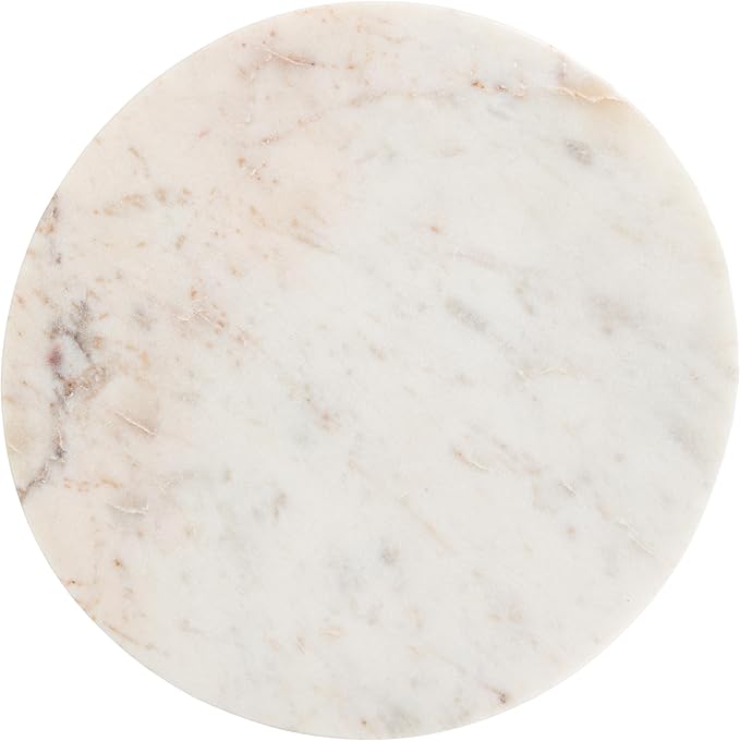 Round White Marble Cutting Board