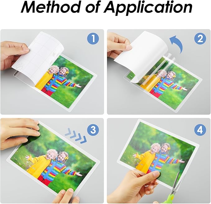 KTRIO 25 Pack Self Sealing Laminating Pouches, 4.5” x 6.5”, 10 Mil Thick Self Adhesive Laminating Sheets, Clear Lamination Pouches for Photos, Laminate Sheets, No Laminator Machine Needed, No Heat