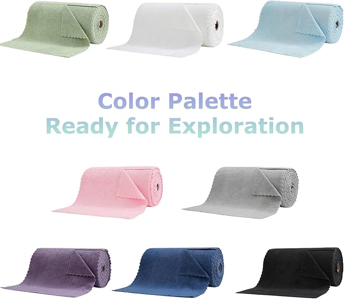 Jessy Home 80 Pack Microfiber Cleaning Cloth Roll Reusable Paper Towels 12"x12" Tear Away Cloth, Microfiber Towels for Cars, Wash Cloths, Lint Free Rags for House, Kitchen,Window,Cleaning Supplies