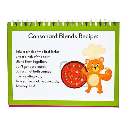 Really Good Phonics Decodable Readers Flip Chart - L- and R-Blends and Three-Letter Blends - Reading Games for Kids, Learning Activities, Homeschool & Classroom Must Haves
