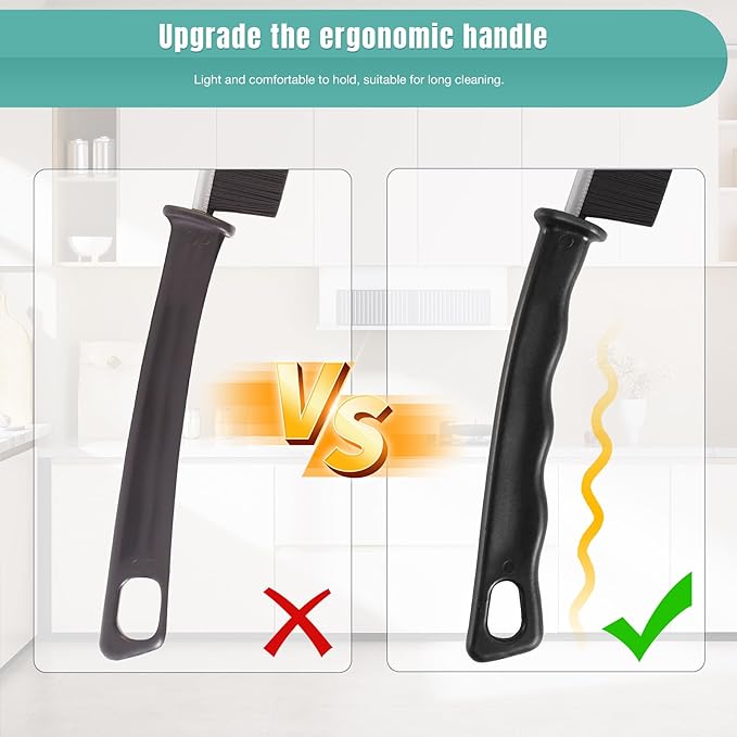 7pcs Hard Bristle Crevice Cleaning Brush Multifunctional Gap Scrub Cleaner Tool for Household Use, Kitchen Sink, Bathroom, Toilet Dead Corners, Window, Vehicle, Grout, Clean Tight Spaces