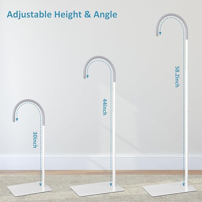 HelloBaby Baby Monitor Floor Stand - Adjustable Height Camera Mount for HB6550/ Plus/ HB6560/ HB65/ HB6148/ HB6351/ HB40/ HB6339 & More Model, Stable Base, No-Drill Installation, Wall-Safe Holder