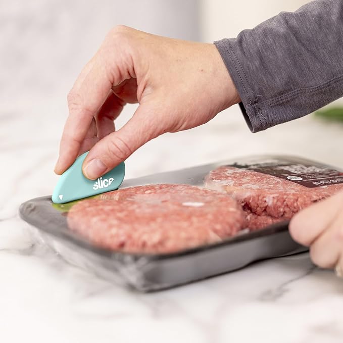 Slice Micro Safety Cutter | Safe Ceramic Box Cutter Lasting 11x Longer than Metal | Keychain Box Opener | Combo Pack | Mint + Dusty Rose
