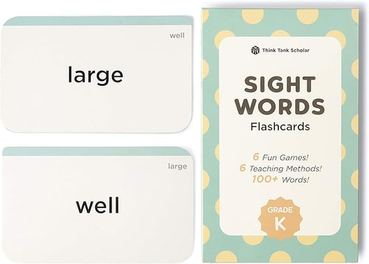 Award-Winning Kindergarten Sight Words Flash Cards – 100+ Dolch & Fry High-Frequency Words – Fun Learning for Ages 4–7 – Preschool, Homeschool & Classroom