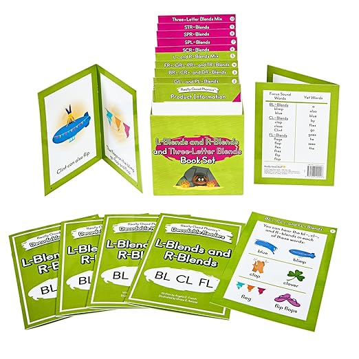 Really Good Phonics Decodable Readers - L- and R-Blends and Three-Letter Blends Book Set - Educational Toys, Reading Games for Kids, Learning Activities, Homeschool & Classroom Must Haves