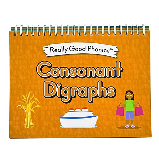 Really Good Phonics Decodable Readers Flip Chart, Consonant Digraphs and Special Digraphs, Learning Activities for Kids, Homeschool & Classroom Must Haves