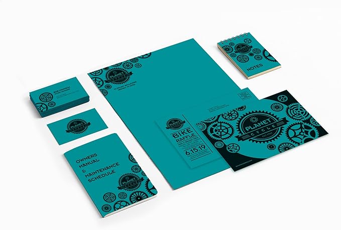 Neenah Wausau Astrobrights Colored Cardstock, 8.5” x 11”, 65 lb/176 GSM, Terrestrial Teal, 250 Sheets (21855) (Pack of 2)