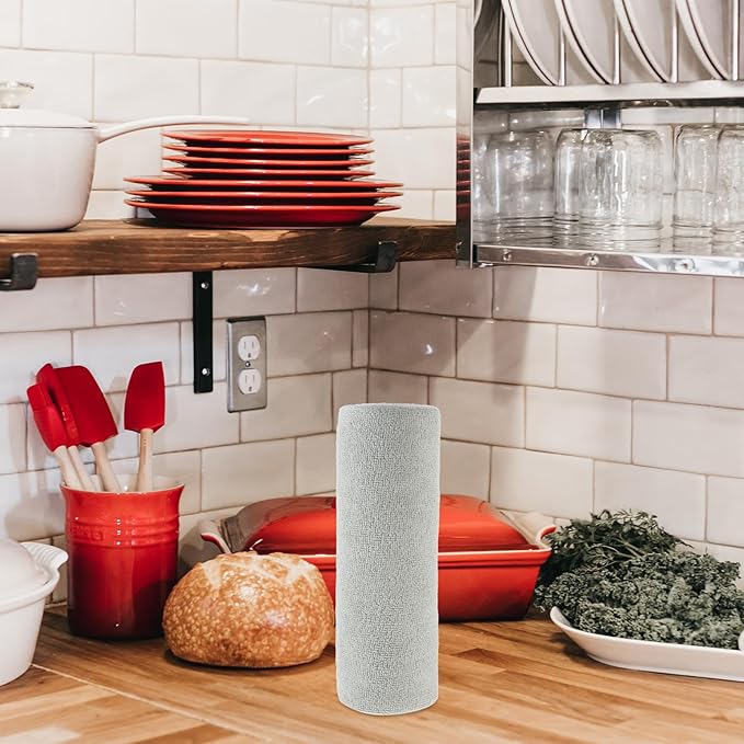 Microfiber Towel Roll 20 Sheets 25X25Cm Reusable Water Absorbing Cleaning Cloths Kitchen Dish Cloths for Household and Automotive Dusting