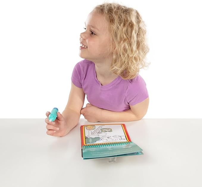 Melissa & Doug On The Go Water Wow! Reusable Water-Reveal Activity Pad- Occupations