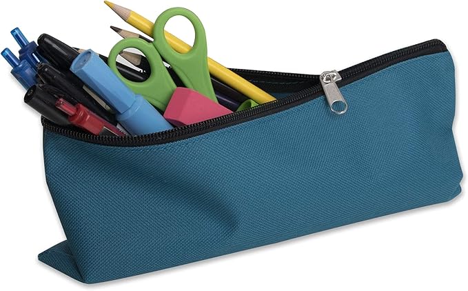 Trail maker Bulk Pencil Case Bags Bundle with Zipper for Kids, School, Offices | Colorful Pencil Pouches in Bulk Packs