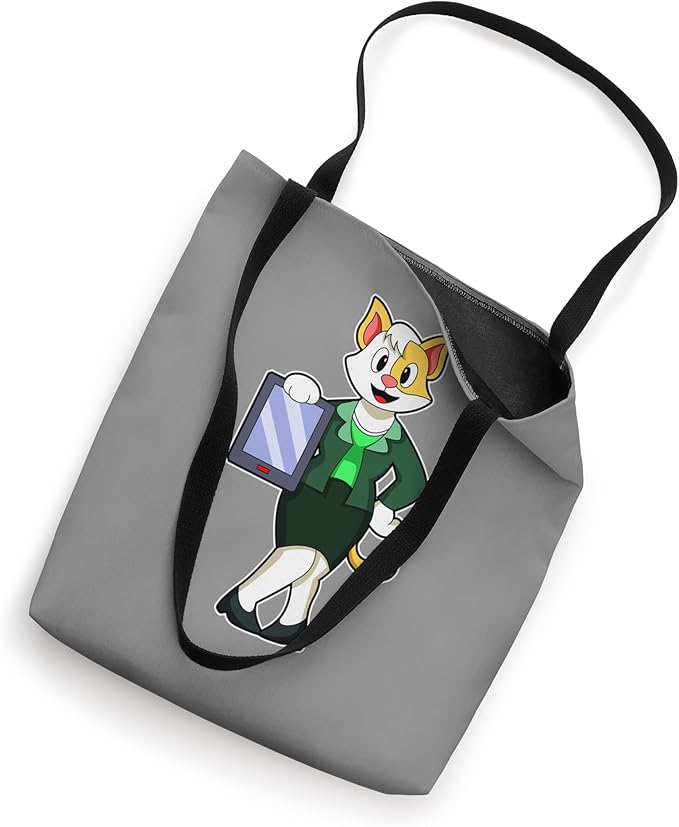 Cat Secretary Clipboard Office Tote Bag