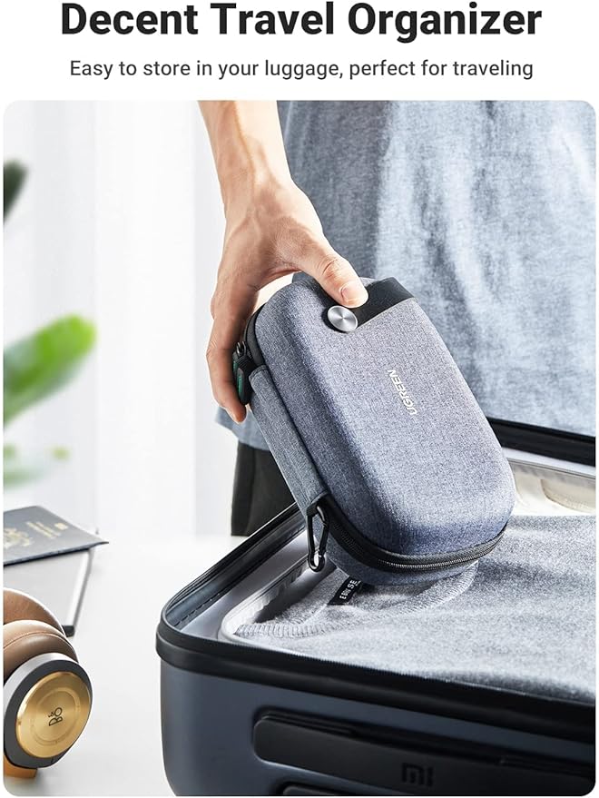 UGREEN Electronics Cable Organizer Bundle with Travel Case