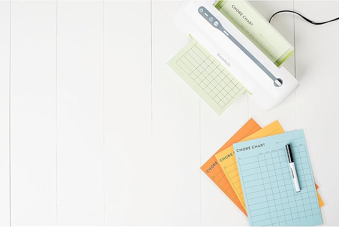 Scotch Thermal Laminating Pouches, Letter Size Laminating Sheets 8.9 x 11.4-Inches, 3 mil thick, 20-Pack, Clear