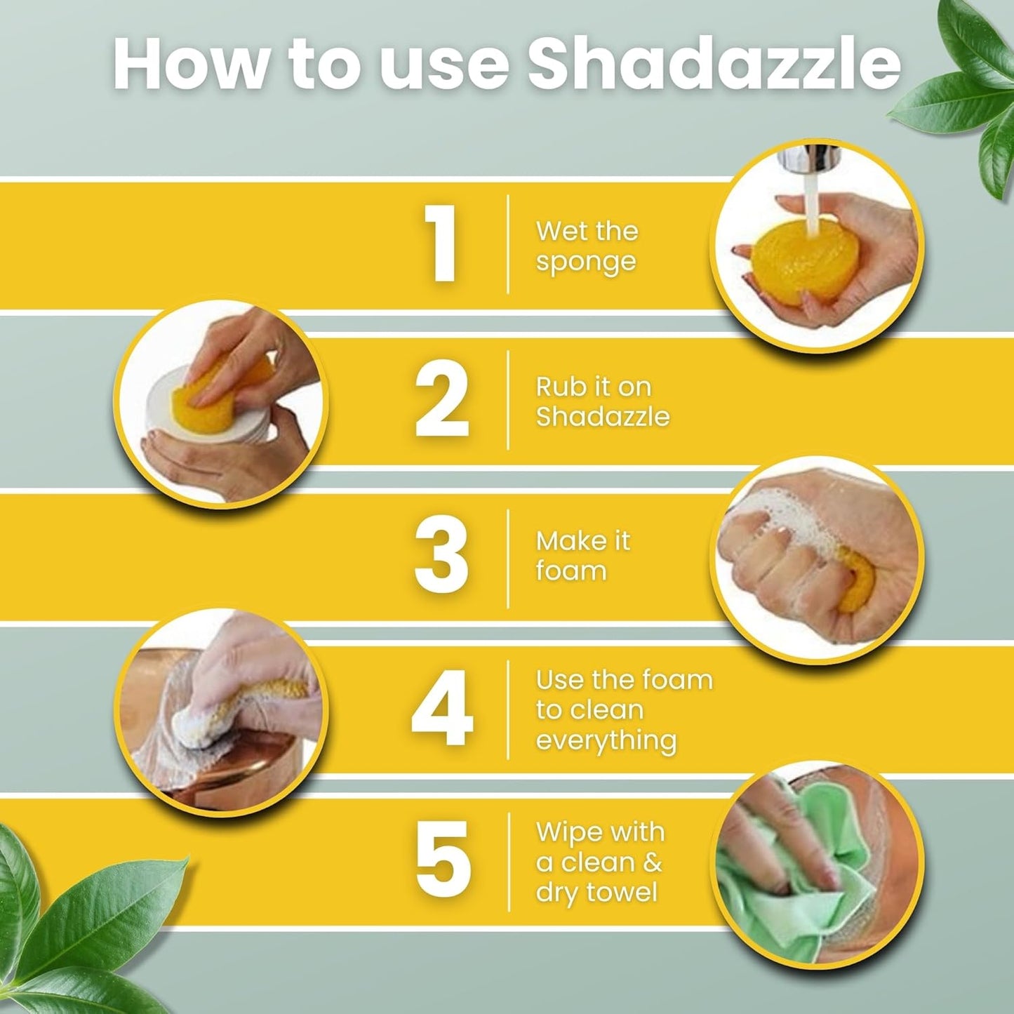 Shadazzle Natural All Purpose Cleaner and Polish – Eco friendly Multi-purpose Cleaning Product (1 Pack, Lemon)