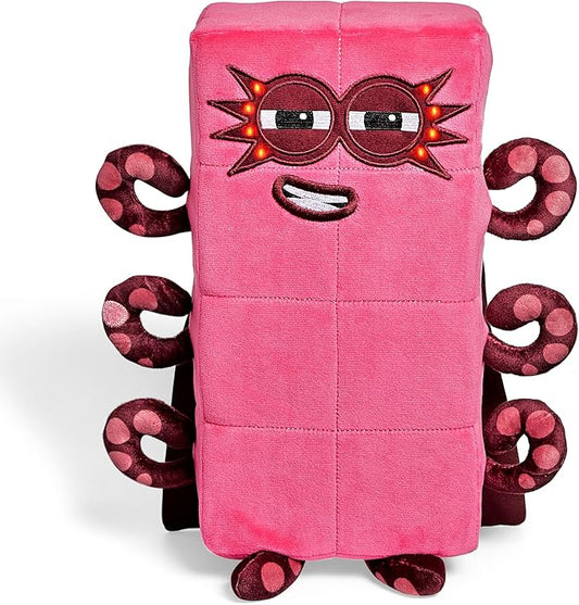 hand2mind Numberblocks Sing-Along Superhero Octoblock Plush, Music Toys, Numbers for Toddlers, Preschool Math Learning Toys, Light Up Stuffed Animal Plushies, Counting Blocks, Kids Birthday Gifts