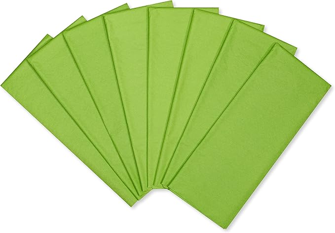 Papyrus 8 Sheets 20 in. x 26 in. Lime Green Tissue Paper for Fathers Day, Graduation, Birthdays and All Occasions