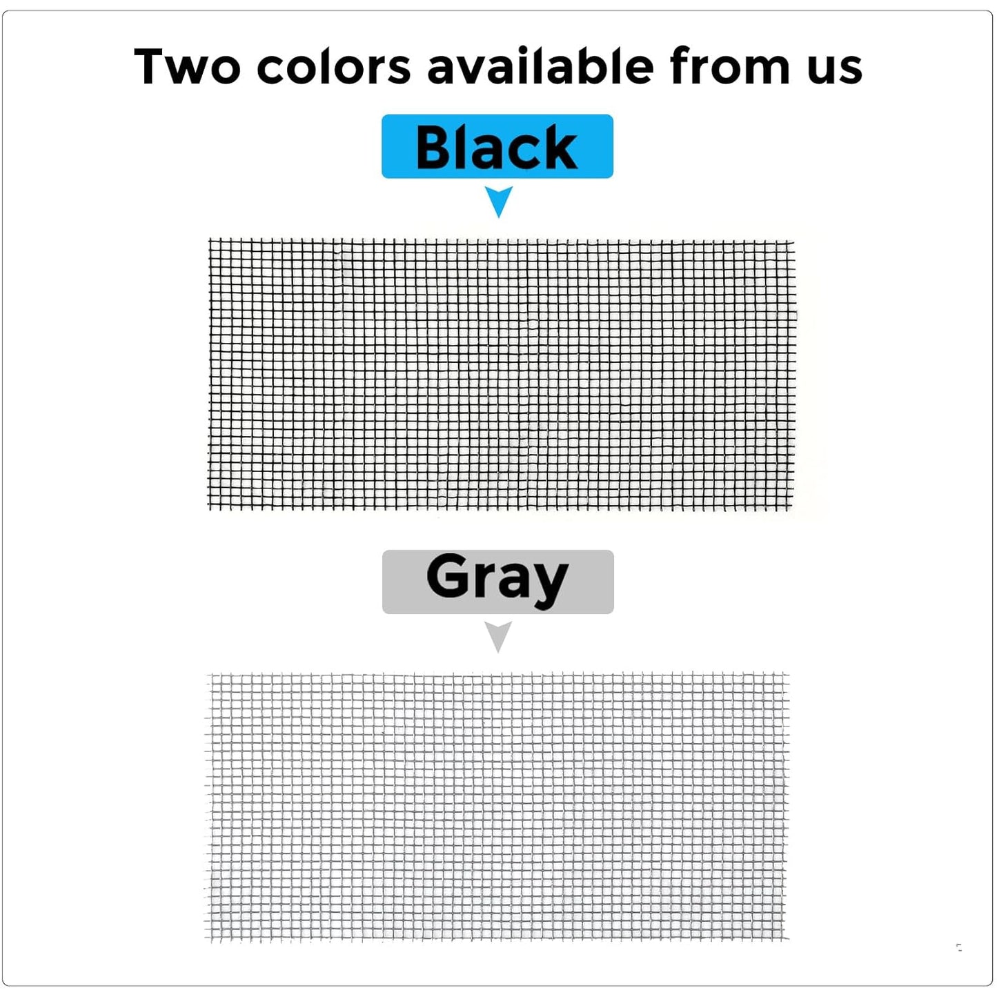 Grey Window Screen Repair Tape, 4 in X 15 FT (180IN) Screen Repair Kit for Windows or Doors, Strong Adhesive Fiberglass Mesh Patch Tape