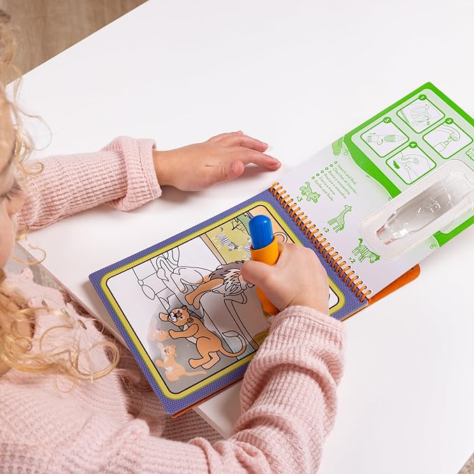 Melissa & Doug On The Go Water Wow! Reusable Water-Reveal Activity Pad - Safari - FSC Certified