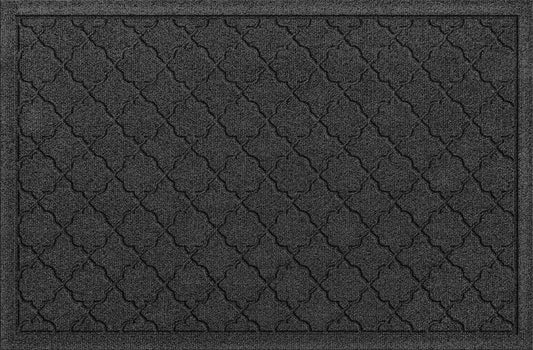 WaterHog Heavy Duty Doorway Mat, 2' x 3', Made in USA, Durable & Skid-Resistant Entryway Mat, Water-Trapping, Indoor/Outdoor Decorative Floor Covering, Cordova Collection, Charcoal