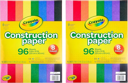 Crayola Construction Paper 96 Sheets - Pack of 2