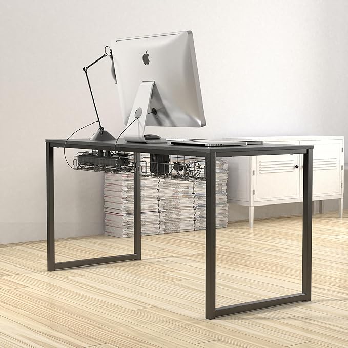 SHW Under Desk Cable Management Wire Tray Organizer, (Set of 2)