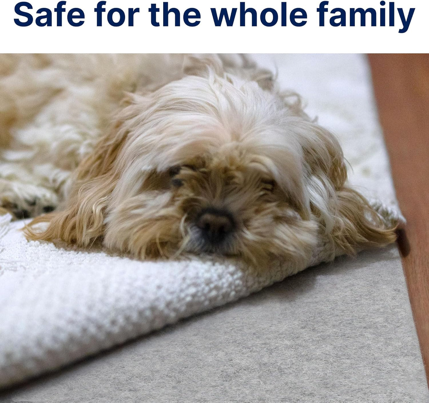 RUGPADUSA - Eco-Plush - 12' Square - 1/2" Thick - 100% Felt - Luxurious Cushioned Rug Pad - Available in 3 Thicknesses, Many Custom Sizes
