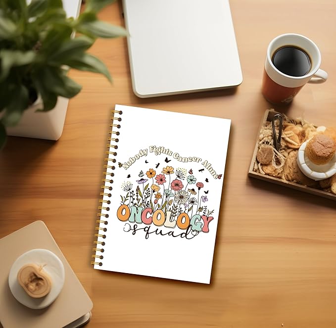 Oncology Nurse Gifts - Oncologist Gifts, Oncology Team Cancer Nurse Gifts, Oncology Squad Notebook Journal, Nurse Notebook, Spiral Notebook 5.5x8.3