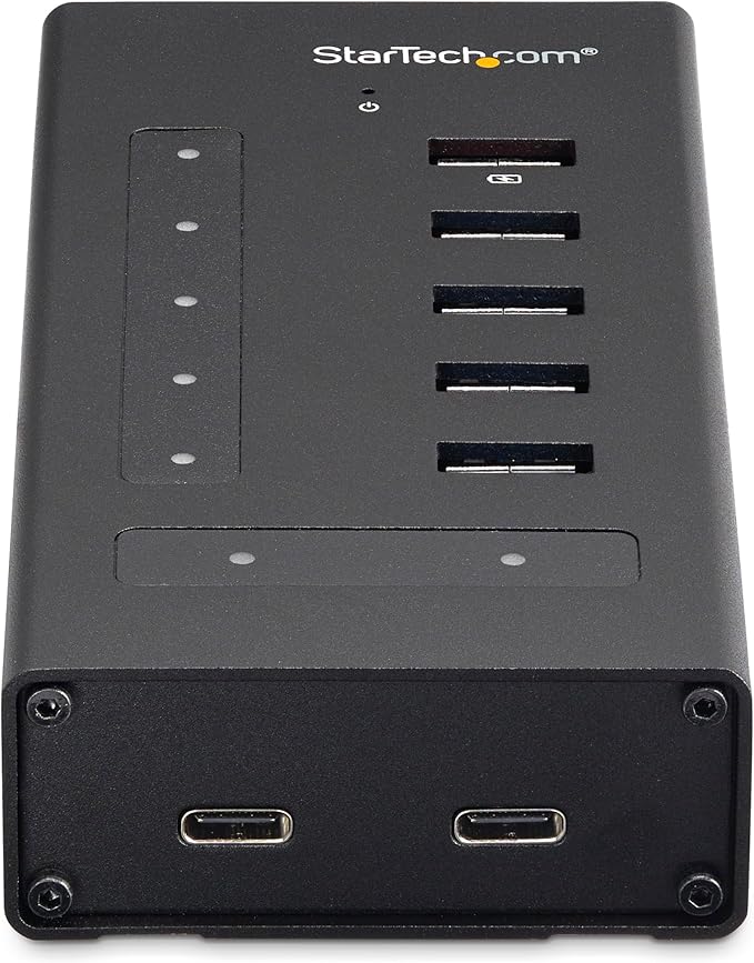 StarTech.com 7 Port USB C Hub - USB Type-C to 2x USB-C/5x USB-A - Commercial Metal USB 3.0 - SuperSpeed USB 3.0 (5Gbps) - BC 1.2 Fast Charge - 5 x usb-a, 2 x usb-c (HB30C5A2CST)