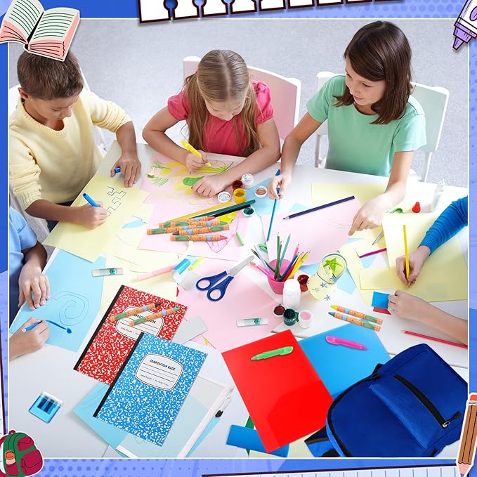 79 Pcs Christmas Gift Box for K-5 Elementary Middle Kit Bundle Bulk Essential for Operation Charity Xmas Gift(Navy Blue)