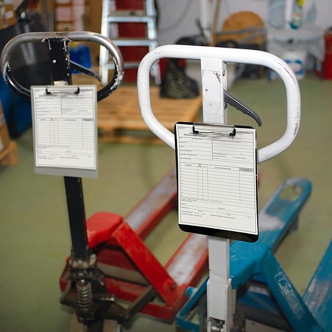 Officemate Magnetic Clipboard with Low Profile Clip, Black, Recycled Plastic (83215)