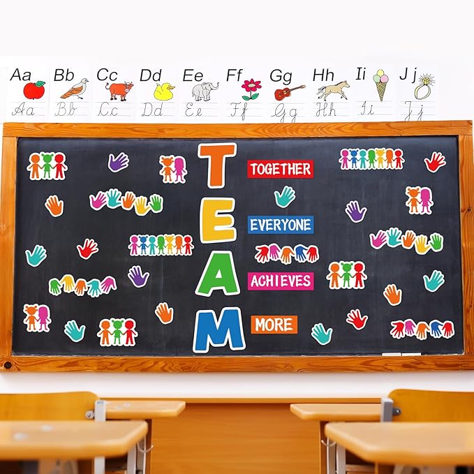 Team Welcome Set - Classroom Decoration Cutouts for Party & School Door Welcome Bulletin Board Craft Home Wall