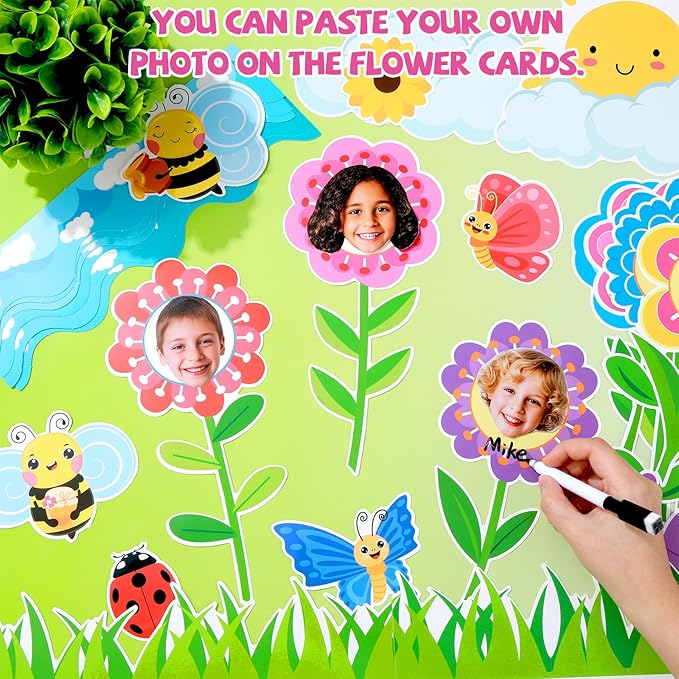 Christian Spring Bulletin Board Set Jesus Brings New Life Religious Cross Classroom Decor Lent Butterfly Flower Paper Cutouts DIY Photo Bulletin Board Border for Easter Church VBS Sunday School Decor