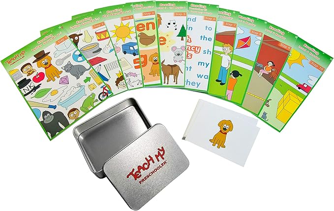 Preschooler Learning Kit: Screen-Free. Preschool Readiness. All-In-One Kit. Teach Reading, Printing, Numbers to 100, Early Math. 70+ pieces plus teaching guides and storage case. Age 3yrs+