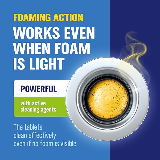 WoldoClean Garbage Disposal Cleaner Tablets - 24 Pack, Removes Grease & Odors, Fresh Citrus Foaming Action for Powerful & Deep Kitchen Cleaning