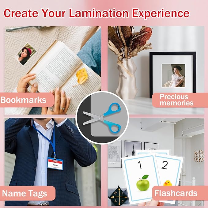 100Pack Legal Size Laminating Sheets 5Mil -8.5"x14" (9x14.5) Laminating Pouches No Bubble Thermal Laminating Sheets for Documents, Menus, Certificates & School/Office Use