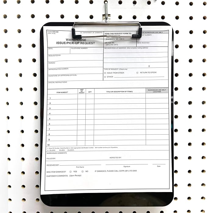 Officemate Magnetic Clipboard with Low Profile Clip, Black, Recycled Plastic (83215)