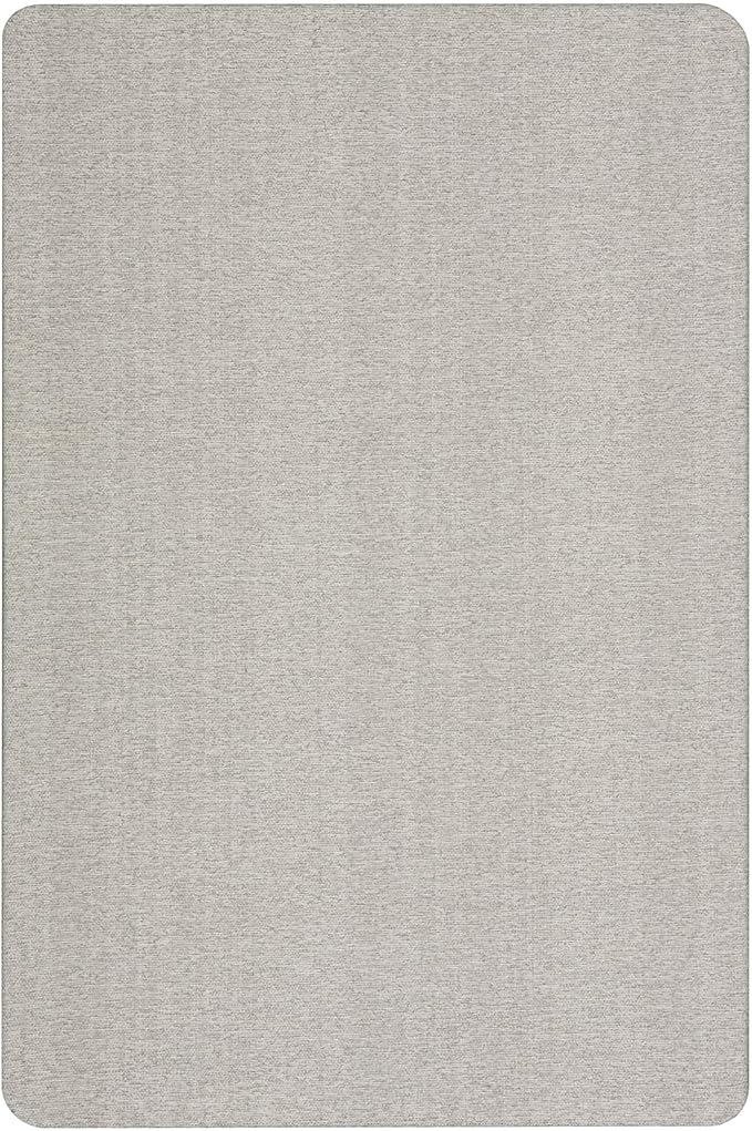 Quartet Bulletin Board, Fabric, 4' x 3', Frameless, High-Density Fiberboard, Oval Office, Gray (7684G)