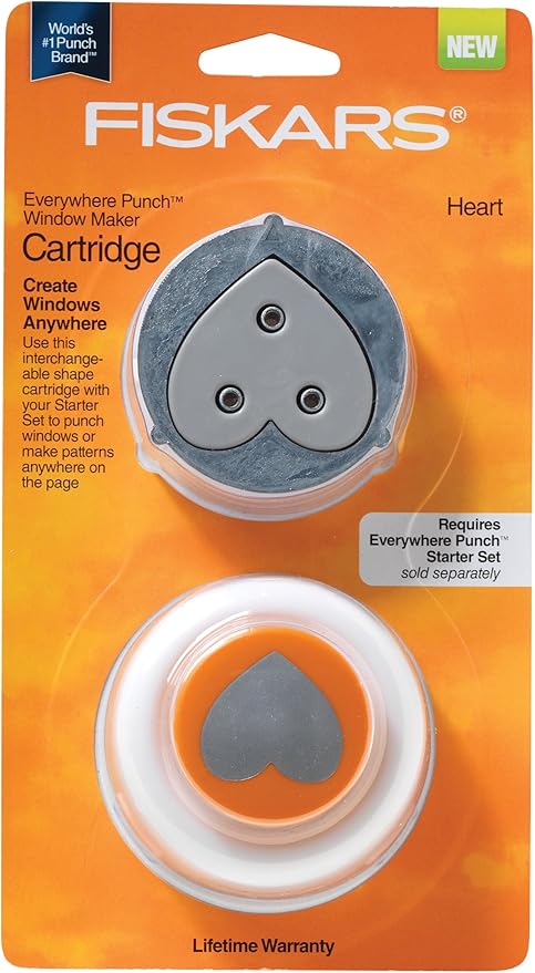 Fiskars Crafts Everywhere Punch Refill, Heart