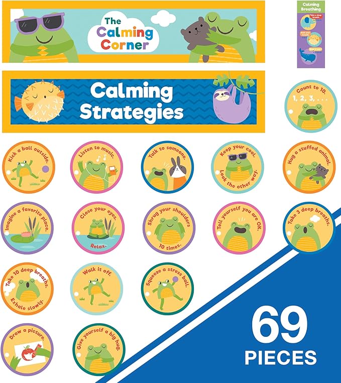 Carson Dellosa | Calming Strategies Instructional Set | 69pcs