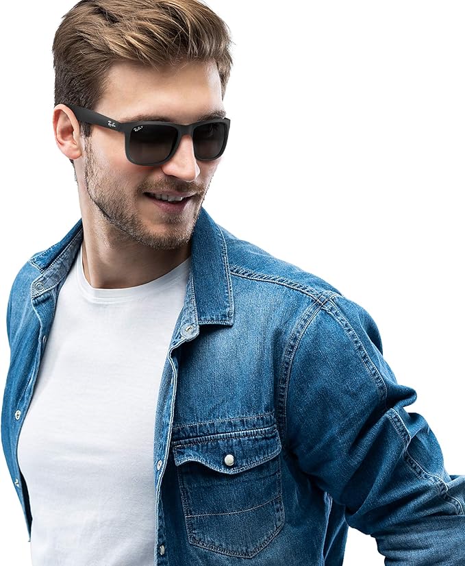 Ray-Ban RB4165 Justin Rectangular Sunglasses