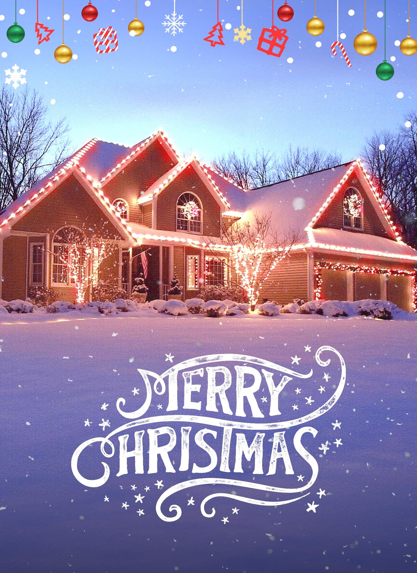 Minetom C9 Christmas String Lights, 200 LED, 200 FT, Red and Warm White, Waterproof, UL Certified, Model GYPI-O200LAU