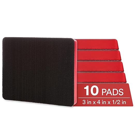 Cubitron Hookit Pad 20433, 3 in x 4 in x 1/2 in Red Foam 3" x 4" (Pack of 1)