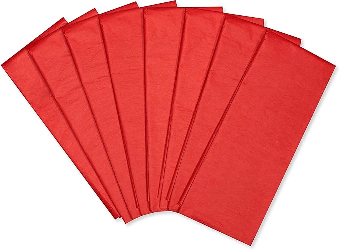 Papyrus 8 Sheet Scarlet Tissue Paper for Valentines, Birthdays, Crafts, DIY and More