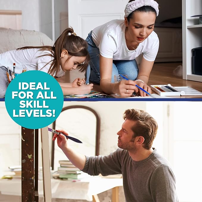 Horizon Group USA Painting Panel Canvas Boards, 8" x 10", Pack of 12, Multicolor
