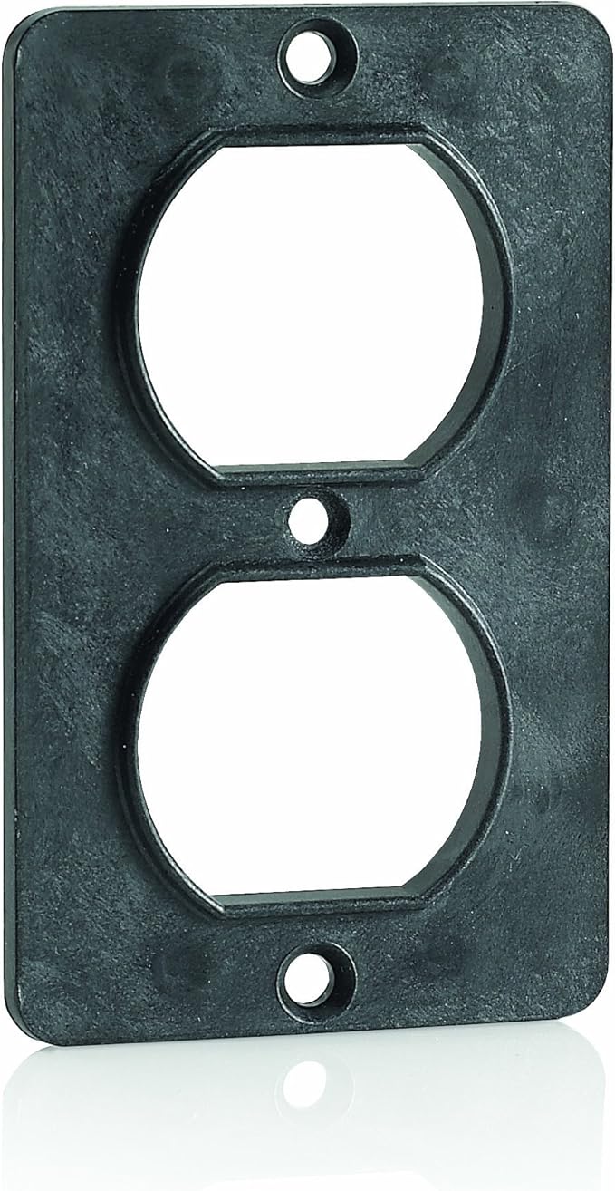 Leviton Five-Ring Horizontal Patch Cord Organizer, 1RU, 4-inch D-Rings, 49253-LPM, Black