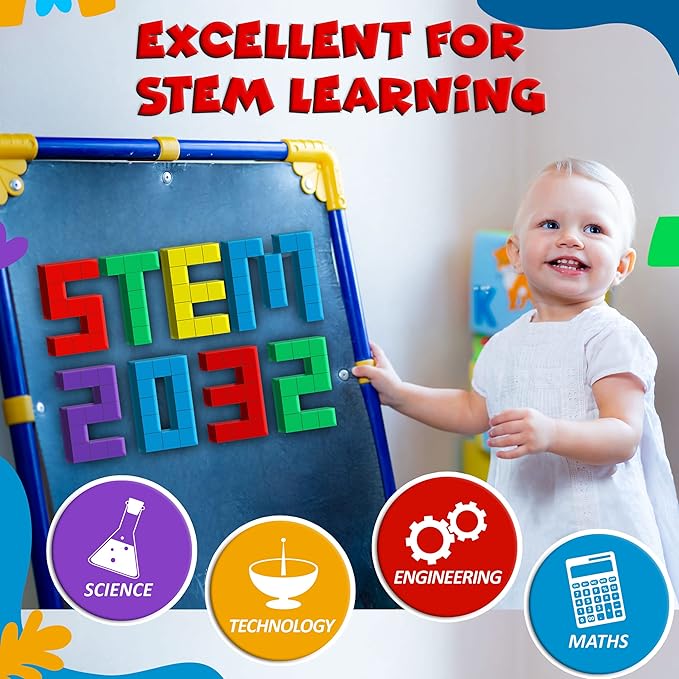 Magnetic Blocks, Magnetic Cubes Educational Toys, Original Award Winning Magnetic Building Blocks for Kids, 40 Pieces Colorful Autism Toys Magic Cube Sensory Toys for Kids