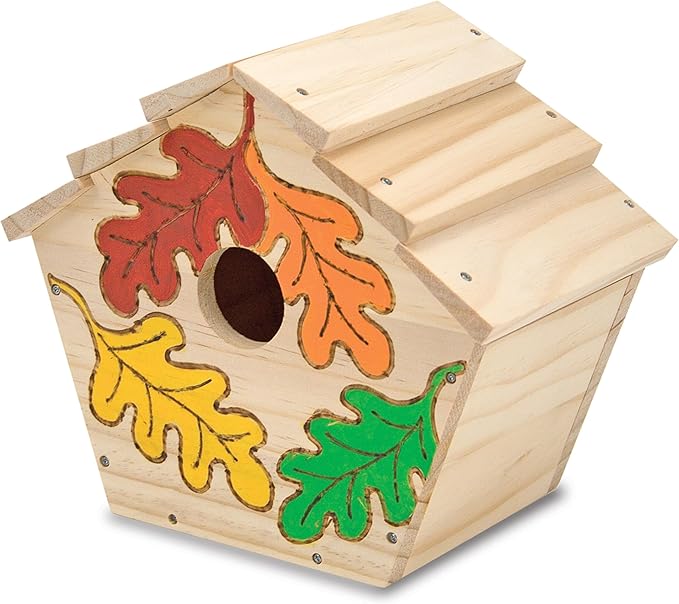 Melissa & Doug Created by Me! Birdhouse Build-Your-Own Wooden Craft Kit